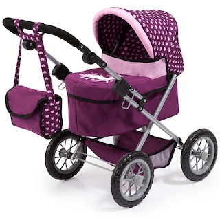 Foto 1 | Cochecito De Muñecas Bayer Design, Modernos Corazones Burdeos Y Rosas, 46 Cm, 3 O Más - Venta Internacional.