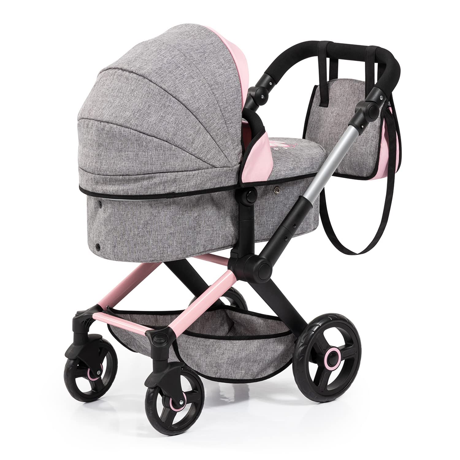 Foto 4 | Cochecito Para Muñecas Bayer Design Xeo Butterfly, Gris Y Rosa, 52 Cm, 3 O Más - Venta Internacional.