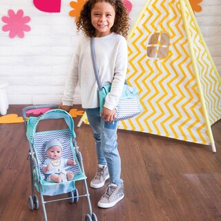 Foto 5 | Cochecito Para Muñecas Adora Zig Zag Con Funda Solar Ajustable - Venta Internacional.