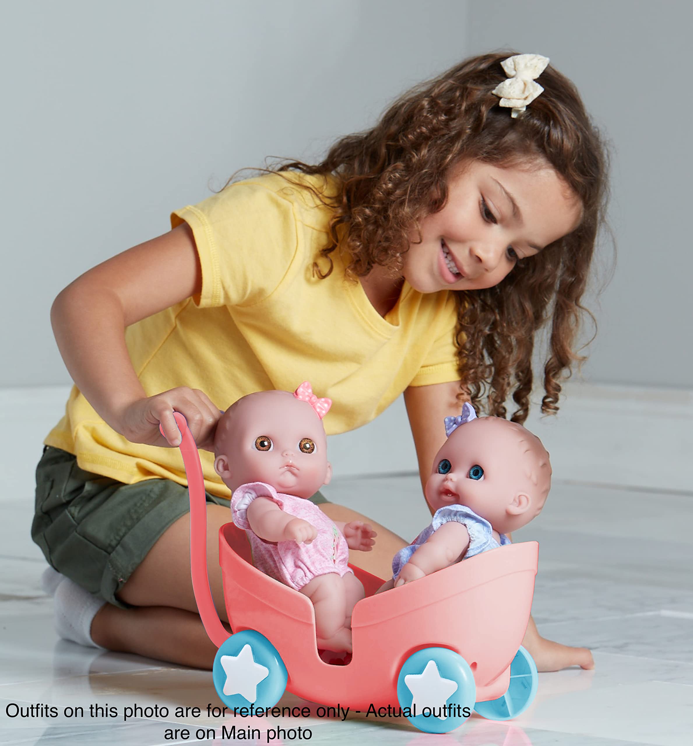 Foto 6 pulgar | Set De Cochecito Para Muñecas Jc Toys Lil Cutesies Twin 8.5, Todo En Vinilo - Venta Internacional.