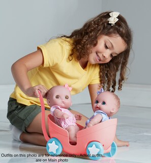 Foto 5 | Set De Cochecito Para Muñecas Jc Toys Lil Cutesies Twin 8.5, Todo En Vinilo - Venta Internacional.