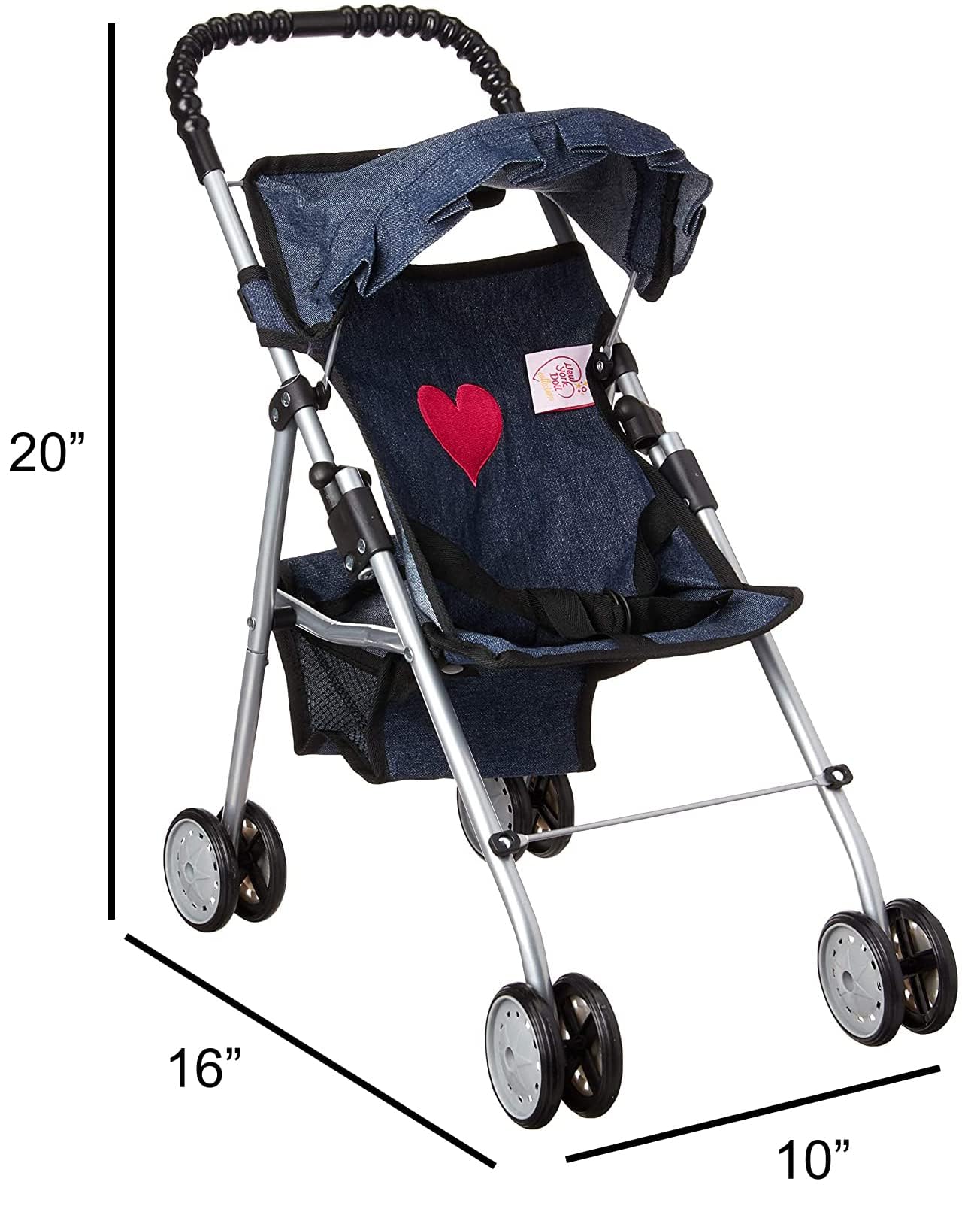 Foto 7 | Doll Stroller The New York Doll Collection Denim Para Bebé - Venta Internacional.