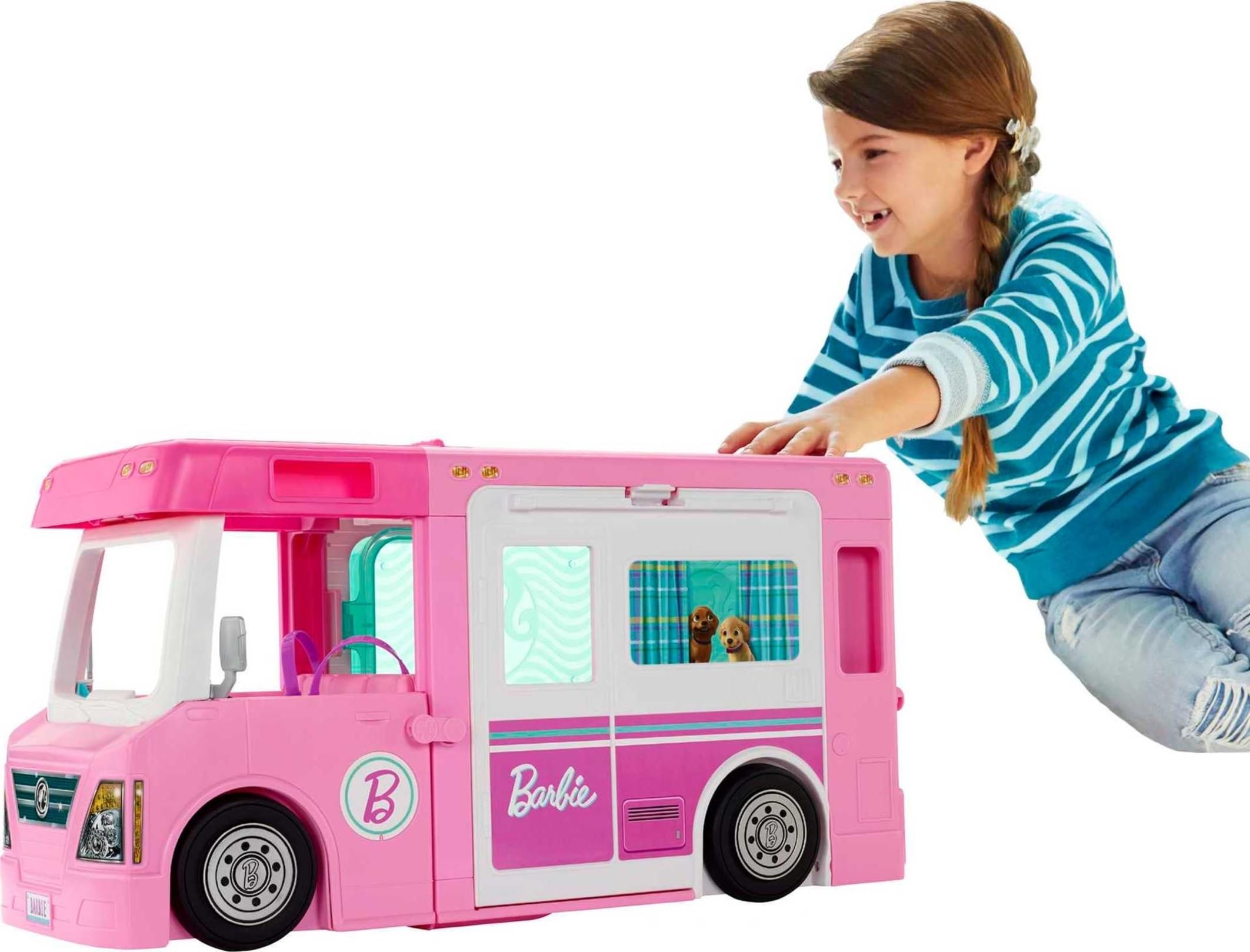 Foto 1 | Playset Barbie Camper Dreamcamper 3 En 1 Con Piscina Y 50 Acc - Venta Internacional.