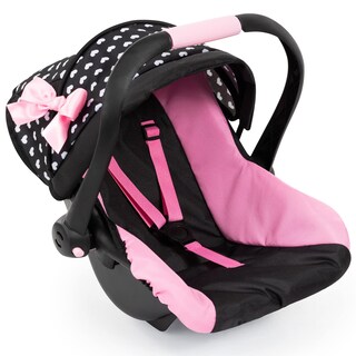 Foto 1 | Asiento De Coche Bayer Design Dolls Deluxe Hearts Negro Y Rosa De 18 Pulgadas - Venta Internacional.