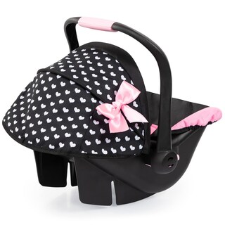 Foto 2 | Asiento De Coche Bayer Design Dolls Deluxe Hearts Negro Y Rosa De 18 Pulgadas - Venta Internacional.