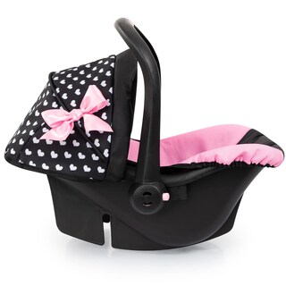 Foto 3 | Asiento De Coche Bayer Design Dolls Deluxe Hearts Negro Y Rosa De 18 Pulgadas - Venta Internacional.