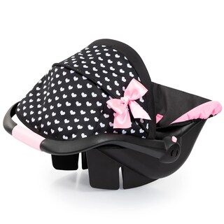 Foto 4 | Asiento De Coche Bayer Design Dolls Deluxe Hearts Negro Y Rosa De 18 Pulgadas - Venta Internacional.