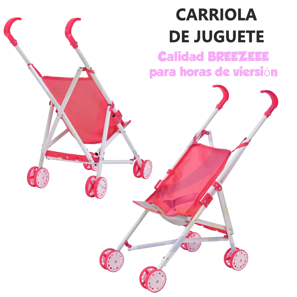 Foto 4 pulgar | Carriola Belug  Infantil Muñeca Plegable Fiusha