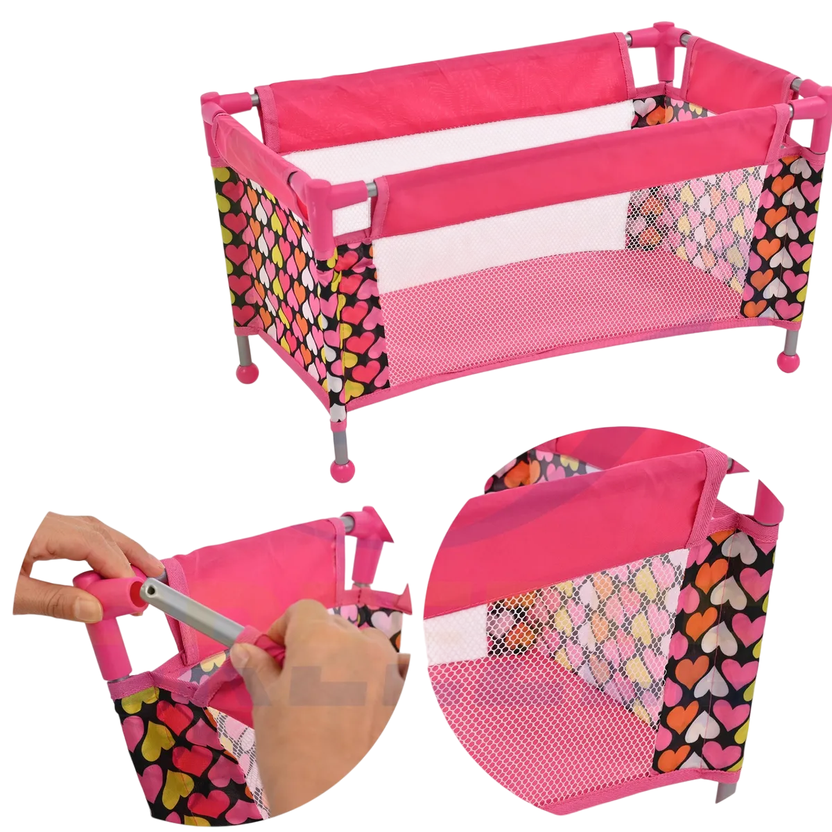 Foto 4 | Carriola  Lab.g Para Niñas 4 En 1 Rosa