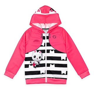 Foto 1 | Venta Internacional - Gabby's Dollhouse Para Niñas Para Niños Pequeños Con Capucha Rosa / Negro / Blanco 3t