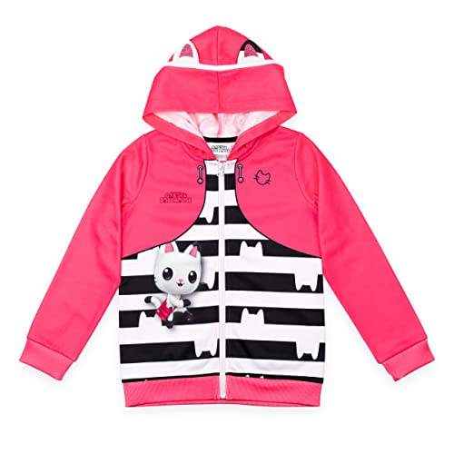 Foto 2 pulgar | Venta Internacional - Gabby's Dollhouse Para Niñas Para Niños Pequeños Con Capucha Rosa / Negro / Blanco 2t