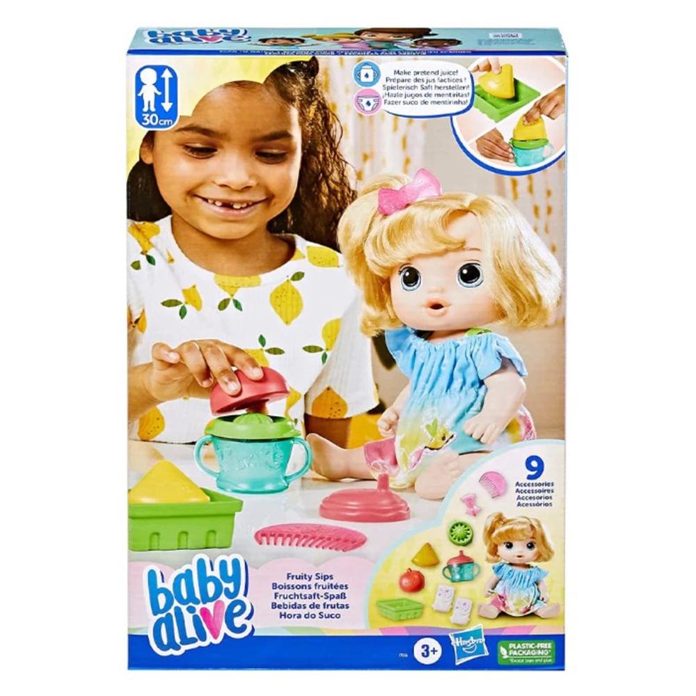 Muñeca Baby Alive Hasbro Bebidas de Frutas