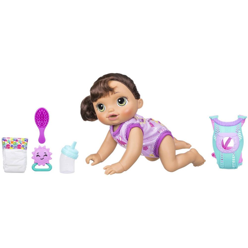 Foto 4 pulgar | Muñeca Baby Alive Baby Go Bye Bye Brunette