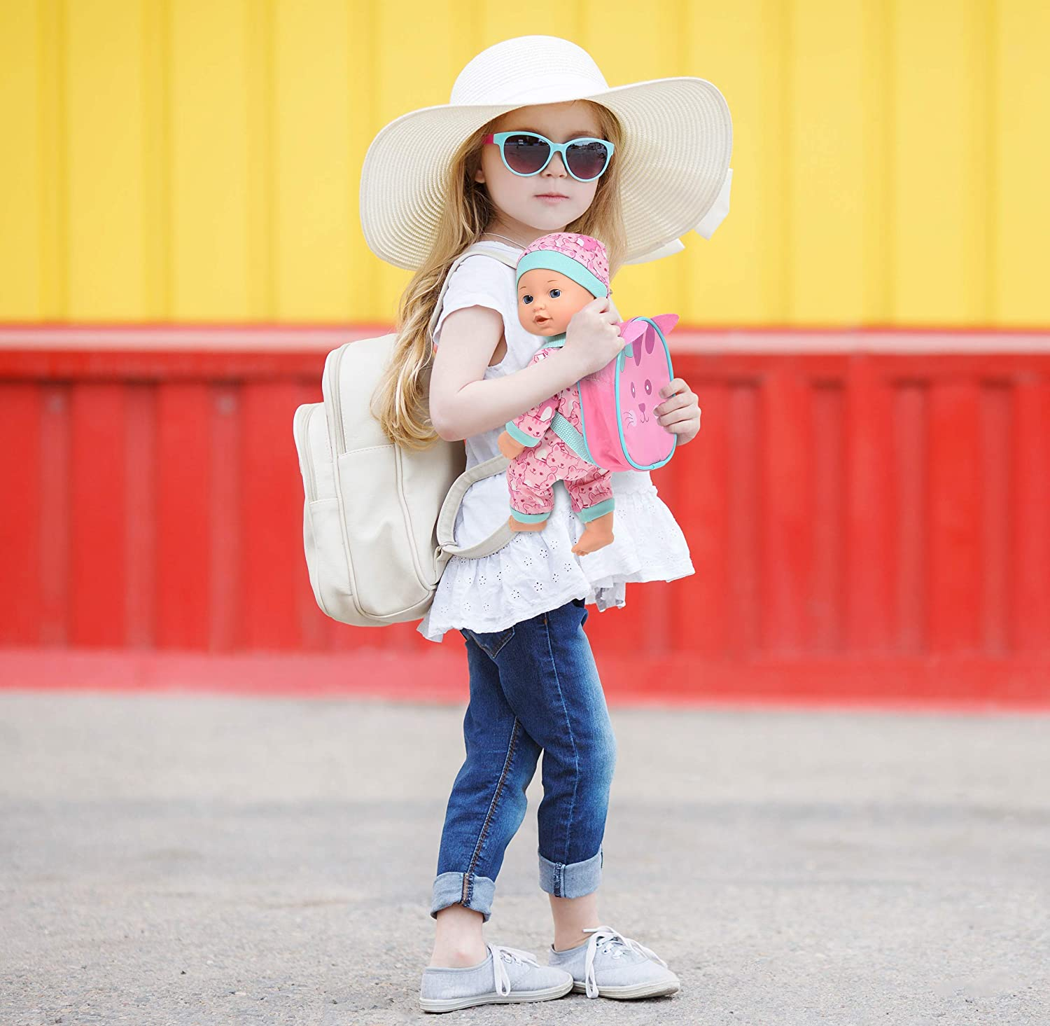 Foto 4 pulgar | Venta Internacional- Muñeca Bebé con Mochila + Accesorios Juego