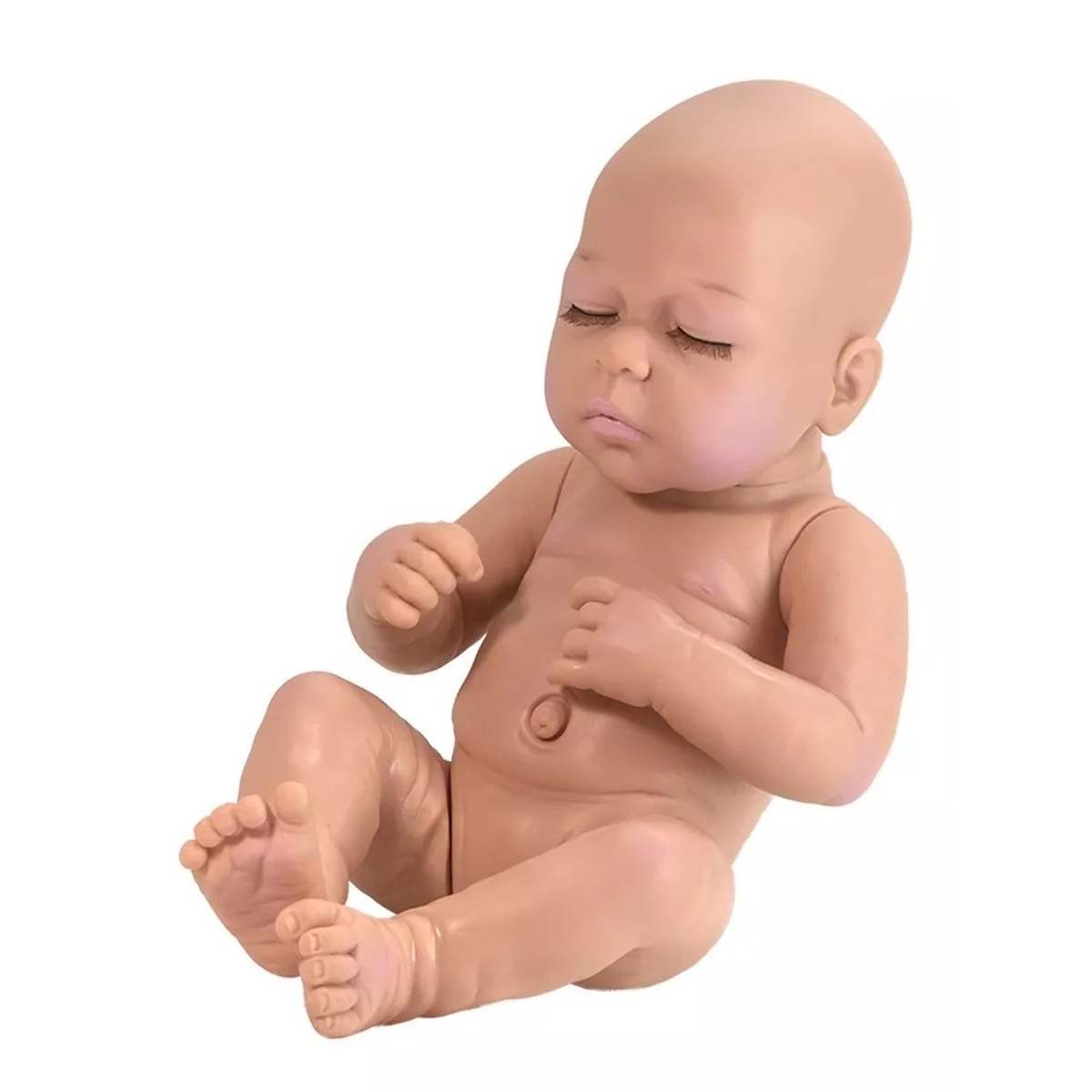 Foto 4 pulgar | Muñeco Bebé Dormido Rosa 35 cm