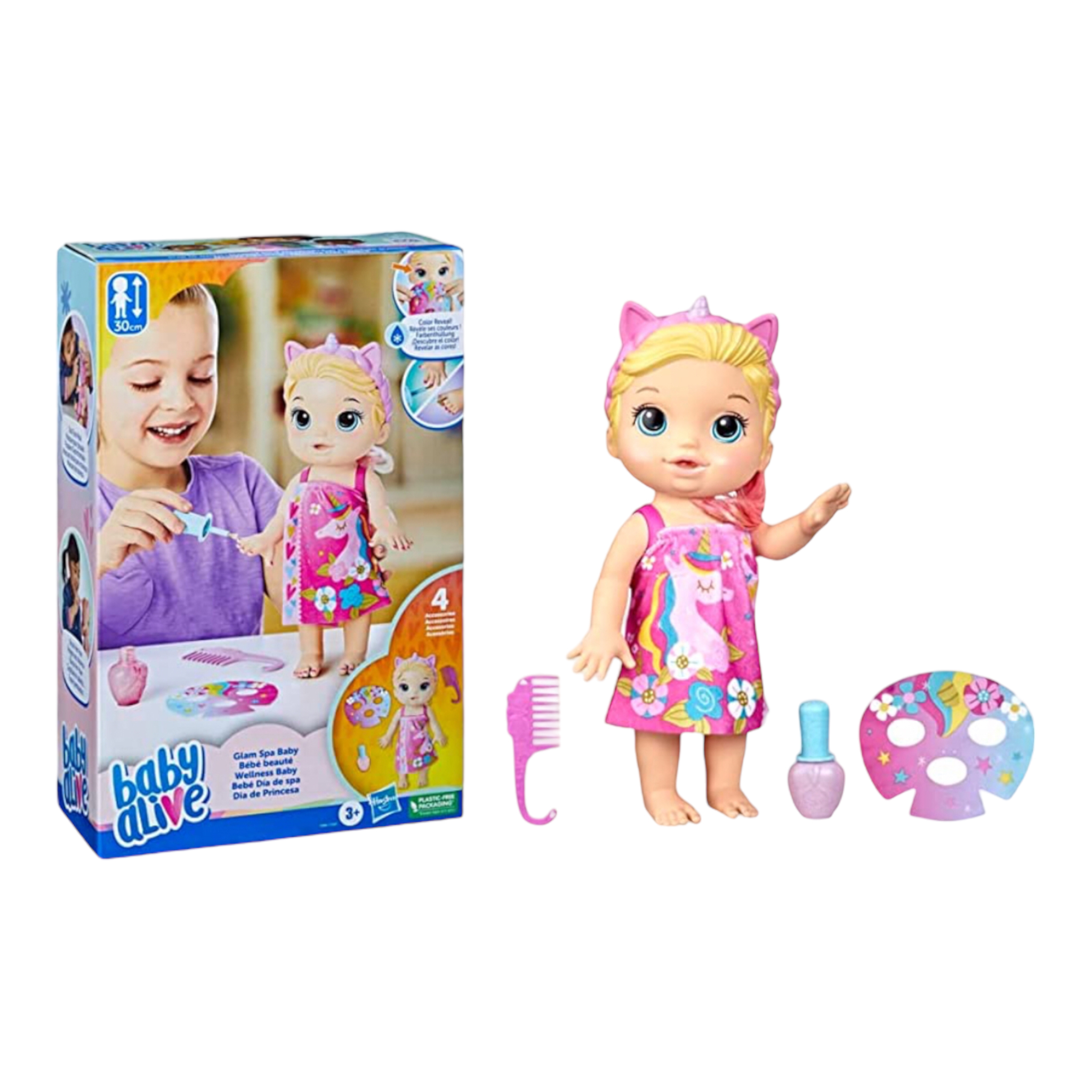 Muñeca Baby Alive Glam Spa Baby Hasbro