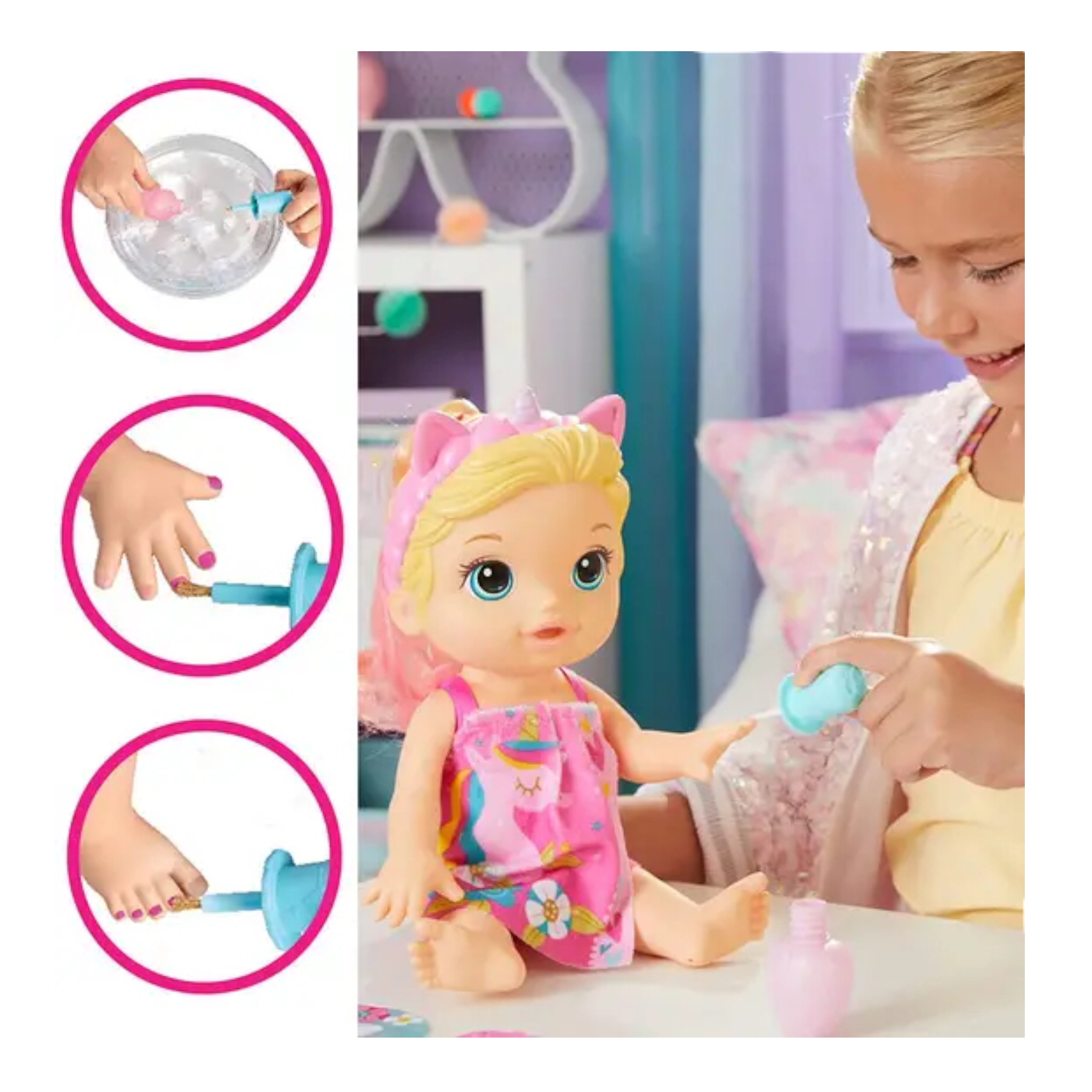 Foto 4 pulgar | Muñeca Baby Alive Glam Spa Baby Hasbro