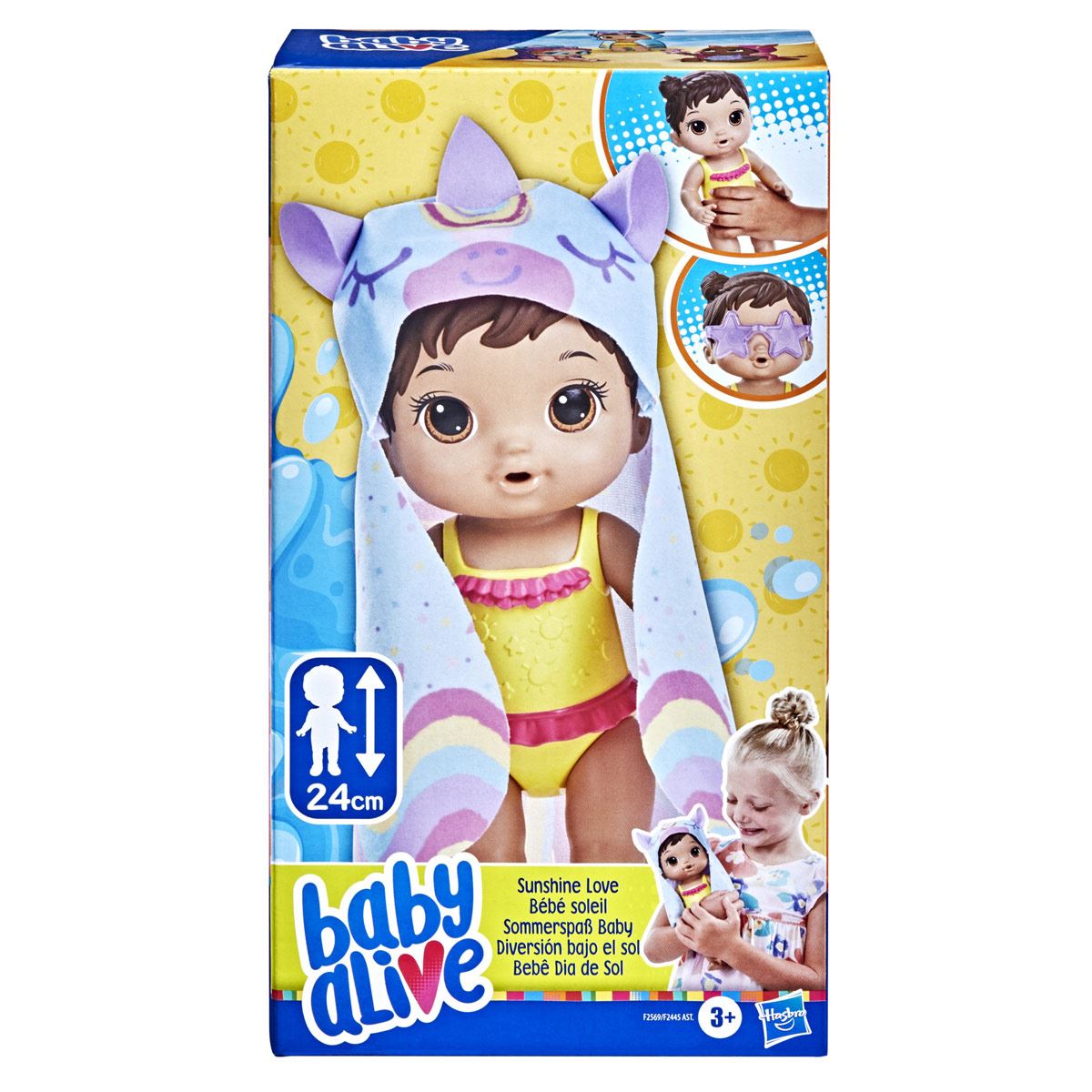 Baby Alive Bajo el Sol Toalla de Unicornio