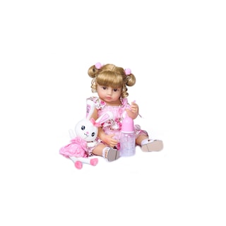 Foto 1 | Muñeca de Silicona con Lazos Realistas Rubios con Accesorios - Venta Internacional