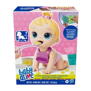 Foto 3 | Baby Alive Lil Snacks: Bebe Hora De Comer