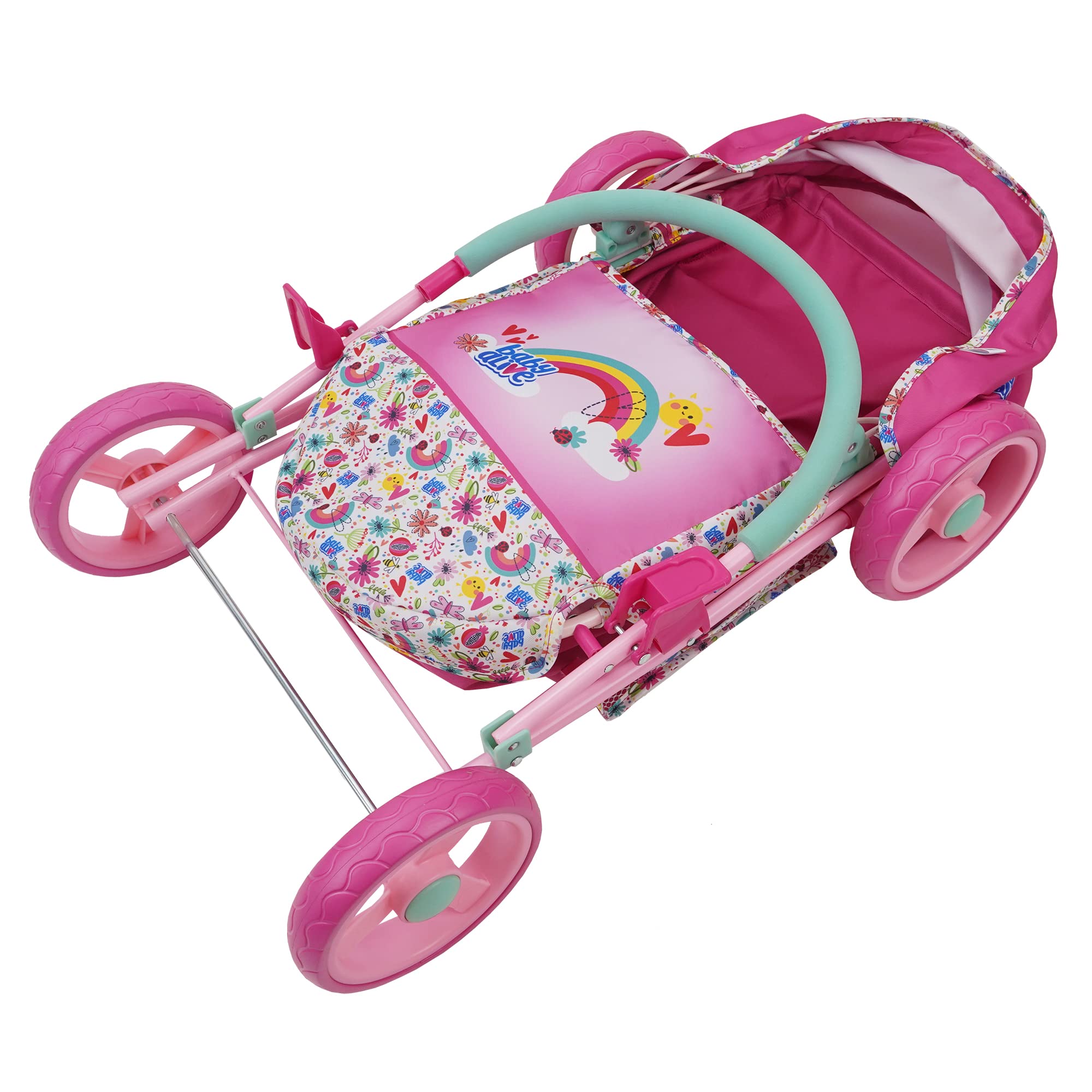 Foto 4 pulgar | Doll Pram Baby Alive Deluxe Classic Pink Con Bolso - Venta Internacional.