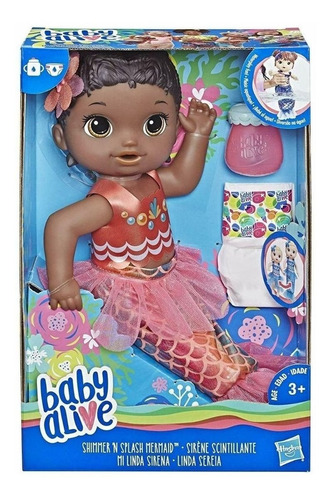 Foto 2 pulgar | Baby Alive Mi Linda Sirena Shimmer Hasbro