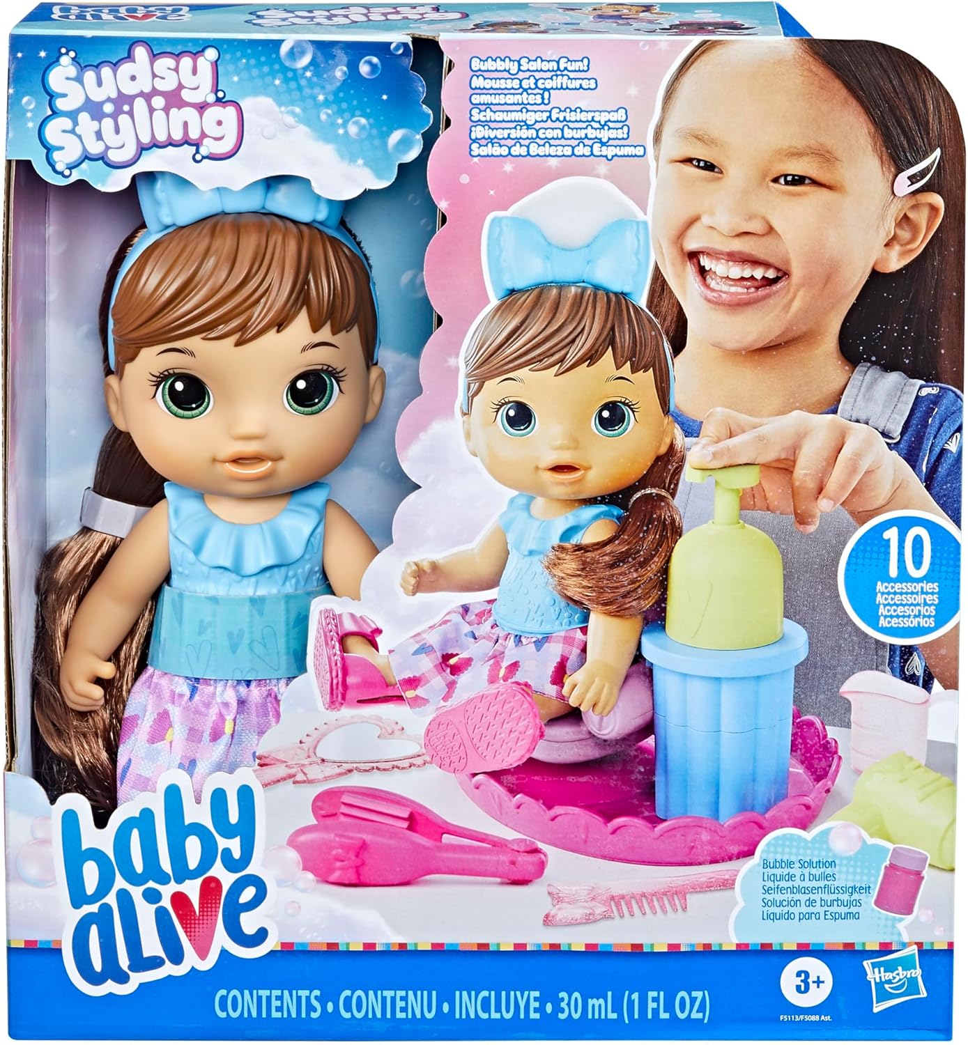 Foto 1 | Baby Alive, Diversión Con Burbujas, Sudsy Styling