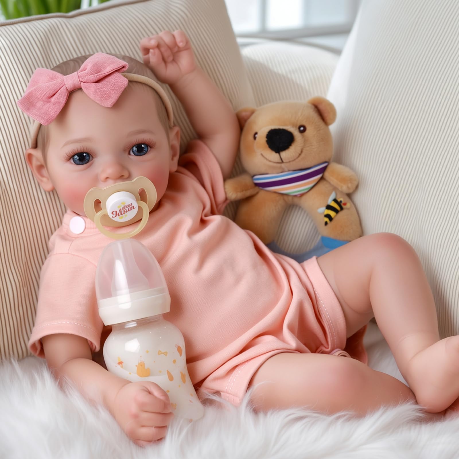 Muñeca Reborn Babeside Megan de 43 cm con Accesorios - Venta Internacional
