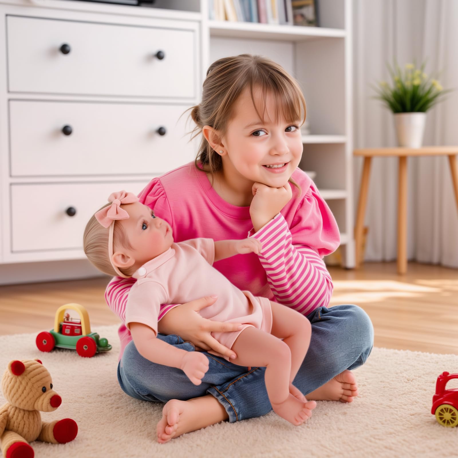 Foto 7 pulgar | Muñeca Reborn Babeside Megan de 43 cm con Accesorios - Venta Internacional