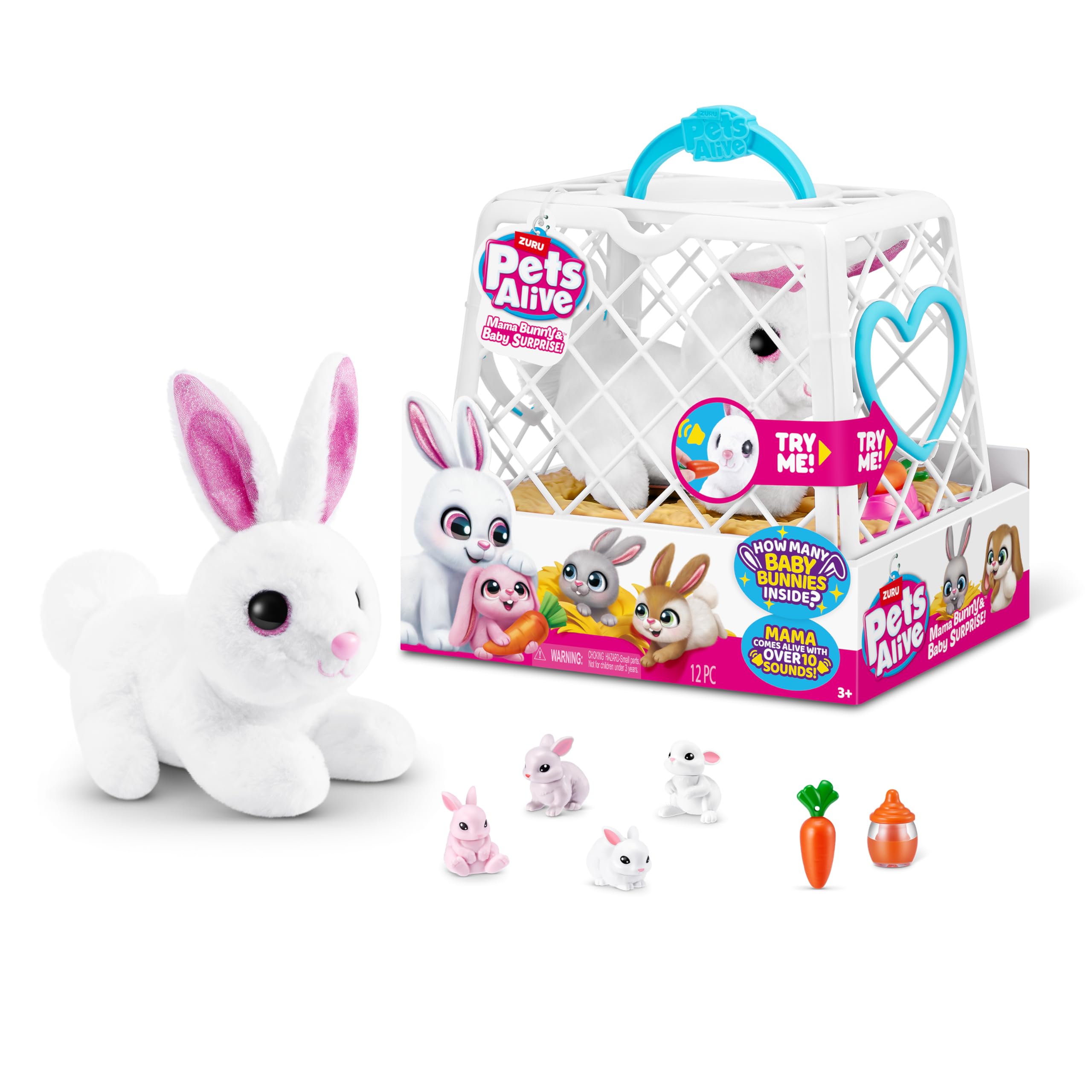 Toy Pets Alive Mama Bunny & Baby Surprise Zuru Para Niños - Venta Internacional.