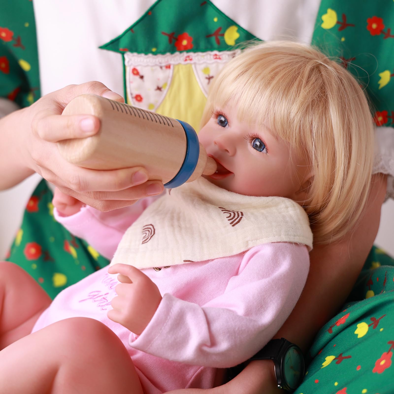Foto 7 | Set de Juego de Madera Baby Doll Babeside Reborn 7 Piezas - Venta Internacional