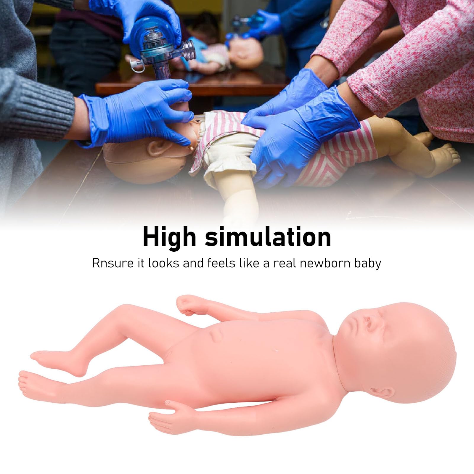 Foto 5 pulgar | Simulador De Bebé Modelo Yosoo Newborn High Simulation Plastic - Venta Internacional.
