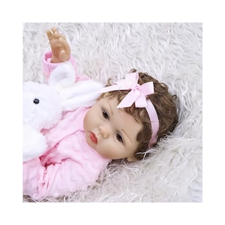 Foto 3 | Muñeca Bebé Silicona Bebé Reborn Para Niñas Auxtoo Rosa