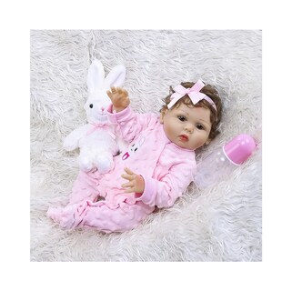 Foto 5 | Muñeca Bebé Silicona Bebé Reborn Para Niñas Auxtoo Rosa