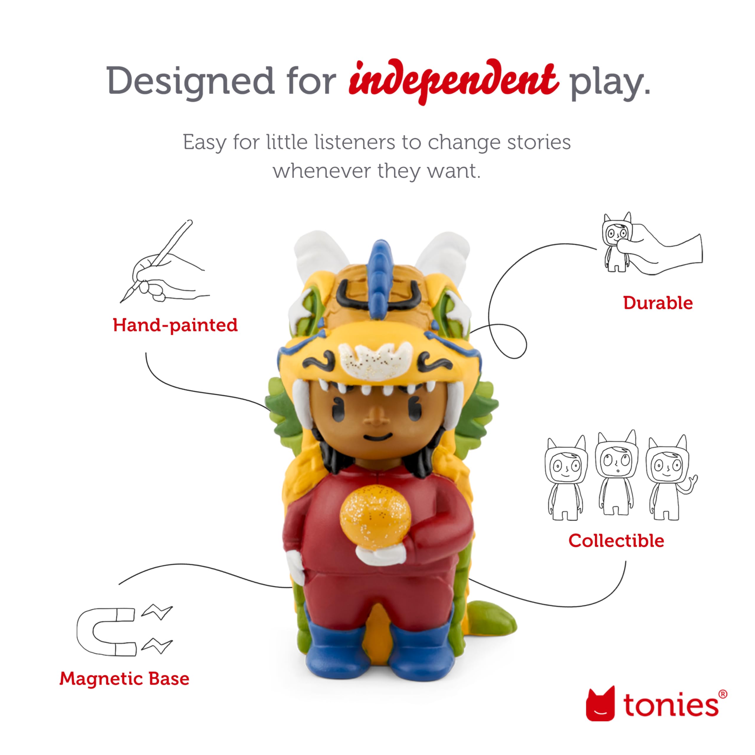 Foto 4 pulgar | Figura De Juguete Con Audio Para El Año Nuevo Lunar De Tonies Con 11 Historias - Venta Internacional.