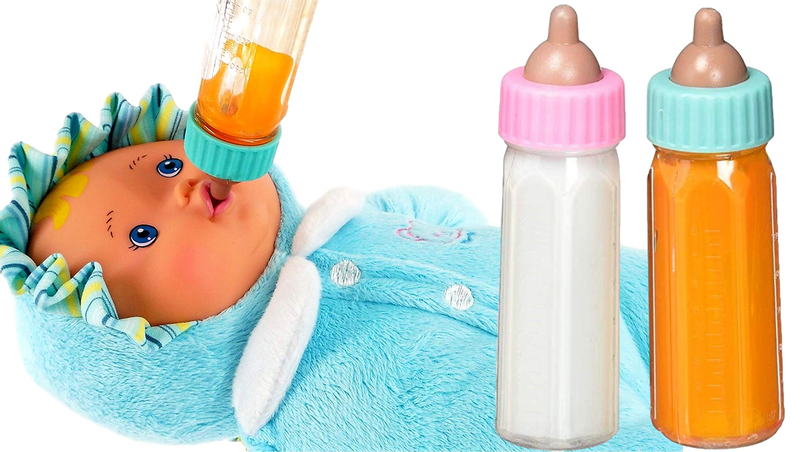 Foto 7 pulgar | Juego De Biberones Magic Baby Doll, Botella De Leche Y Botella De Jugo - Venta Internacional.