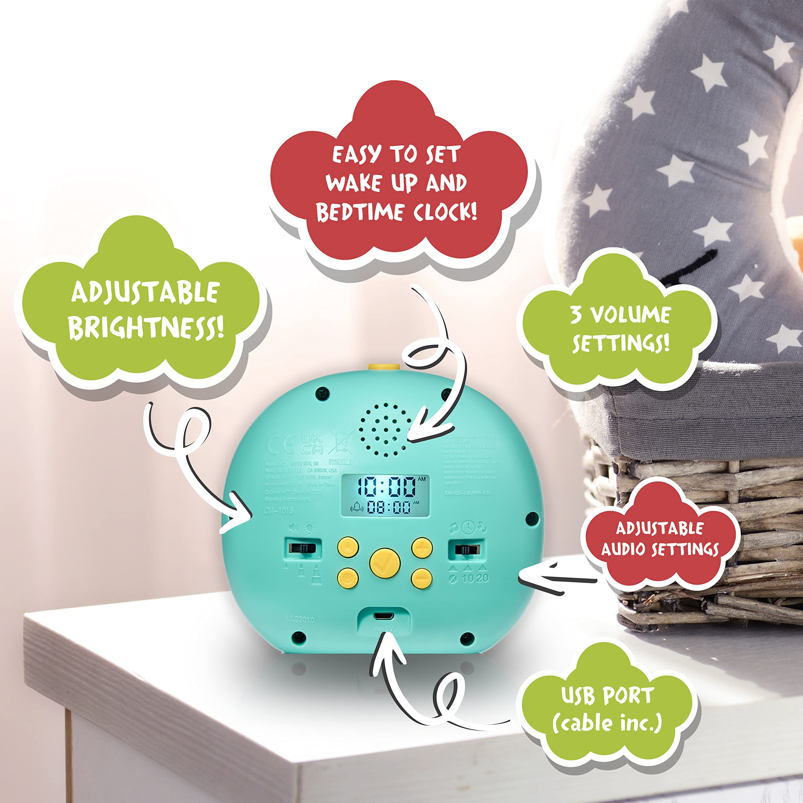 Foto 7 pulgar | Sleep Trainer ¡guau! Stuff Cocomelon De Lullaby Labs Para Niños De 1 A 5 Años - Venta Internacional.