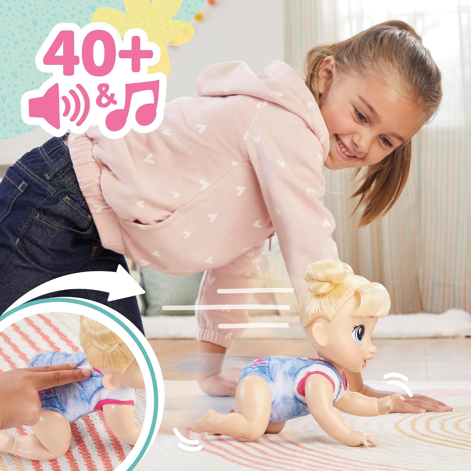 Foto 5 pulgar | Baby Alive, Harper Hugs Gatea Y Juega