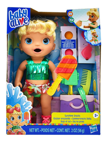 Foto 3 pulgar | Baby Alive Heladito Bajo El Sol Muñeca 30cm Hasbro