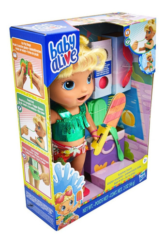 Foto 4 pulgar | Baby Alive Heladito Bajo El Sol Muñeca 30cm Hasbro