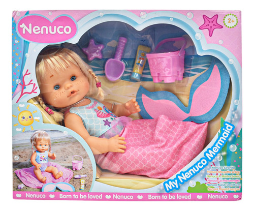 Foto 2 pulgar | Nenuco Sirenita Muñeca Con Accesorios Sirena 34cm Famosa Cf