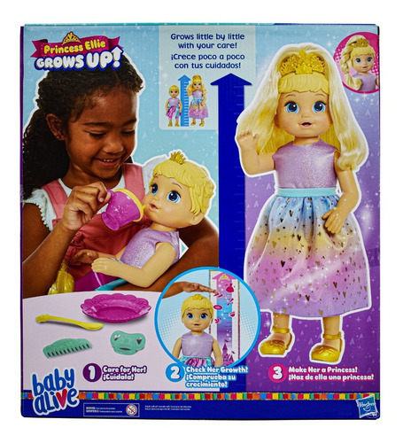 Foto 3 | Baby Alive Princesa Ellie Crece De Verdad Y Habla Hasbro