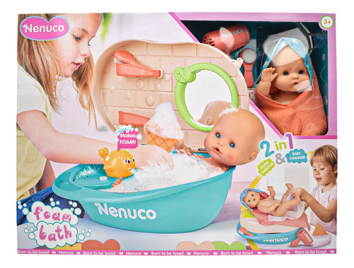 Foto 1 | Nenuco Foam Bath 2 En 1 Muñeca 35cm Famosa