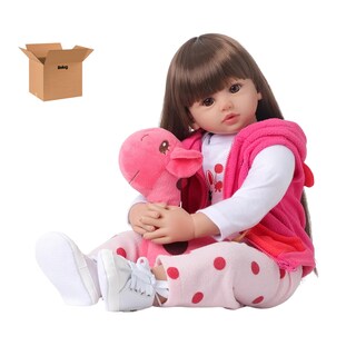 Foto 1 | 60cm Muñeca Reborn Belug Rosa 8pz