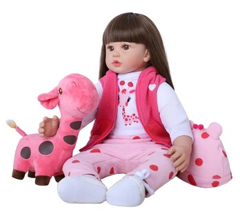 Foto 2 | 60cm Muñeca Reborn Lab.g Rosa 8pz