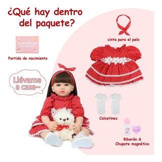 Foto 3 | Muñecas Reborn Belug 60cm Colores