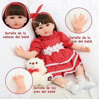 Foto 4 | Muñecas Reborn Belug 60cm Colores