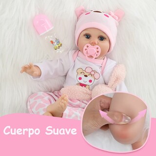 Foto 5 | Muñeca Lab.g Reborn 55cm 7pz Colores