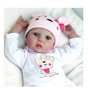 Foto 4 | Muñeca Para Niña Bebés Realista 55 Cm Rosa