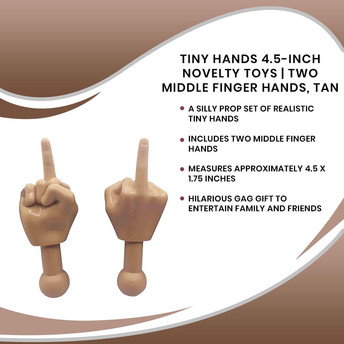 Foto 8 pulgar | Toynk Tiny Hands De Novelty Toys De 11 4 Cm Con Bastones - Venta Internacional.